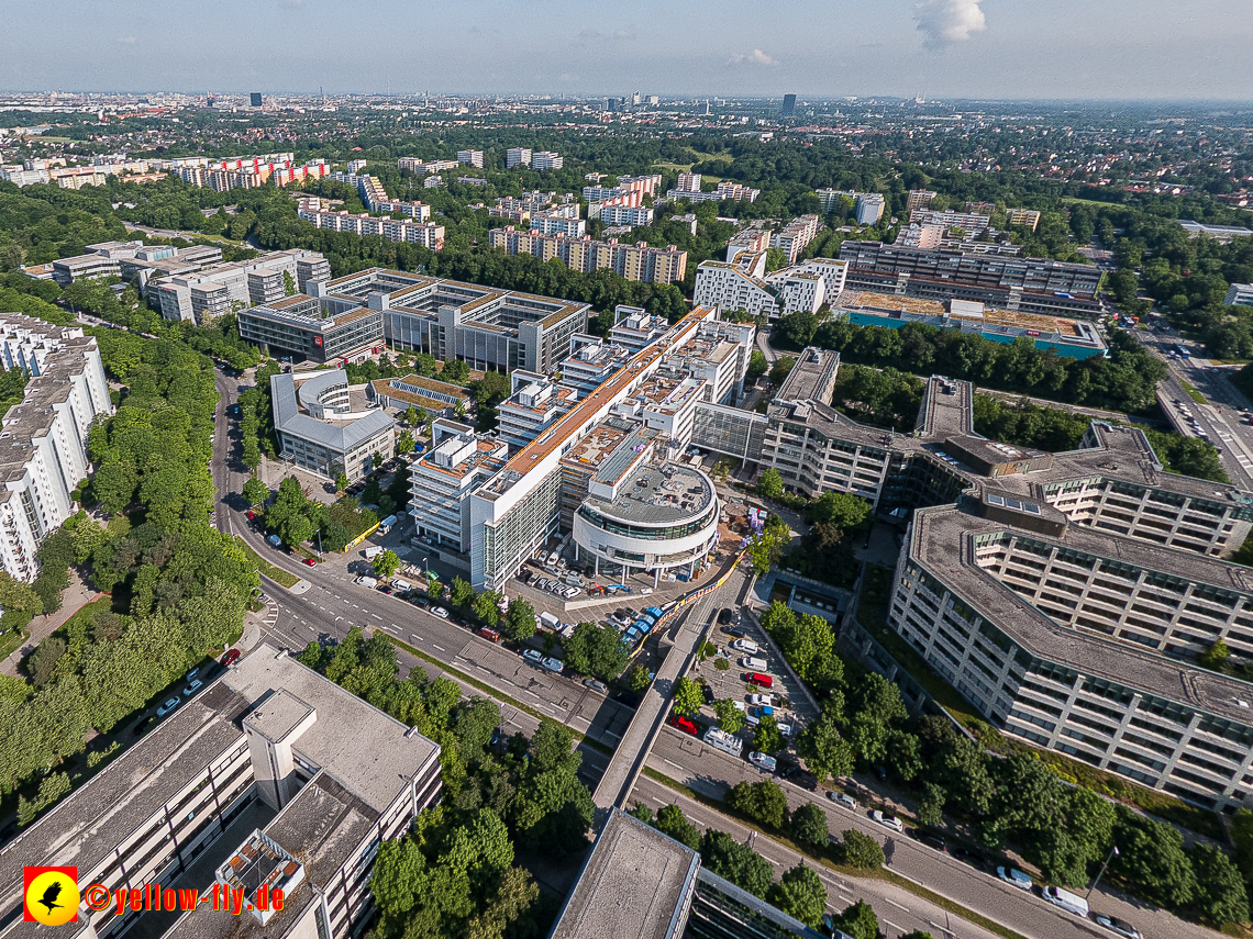 07.06.2023 - Neuperlachs neue Mitte mit PEP, Perlach Plaza, Share, Allianzversicherung und Wohnring